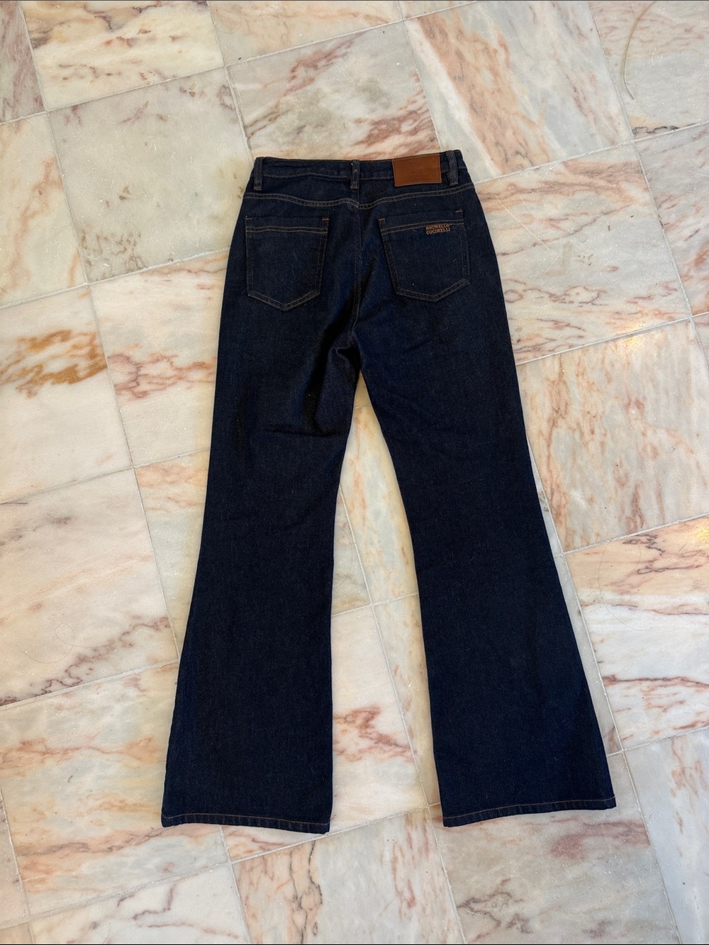 Brunello Cucinelli Deep Indigo Flared Jeans - Picture 3 of 4
